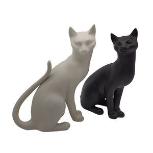 Cats Counterpoint Black and White Satin 1986 The Franklin Mint